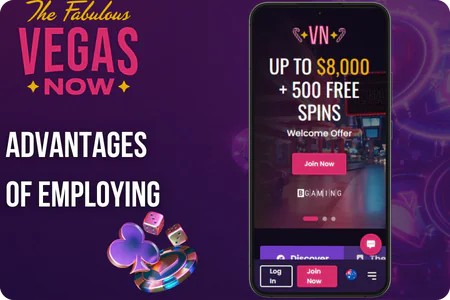 Vegas Now app Advantages of employing